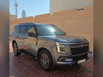 Nissan  Patrol  Titanium Turbo  2025  Automatic  3,500 Km  6 Cylinder  Four Wheel Drive (4WD)  SUV  Black and Gray  With Warranty