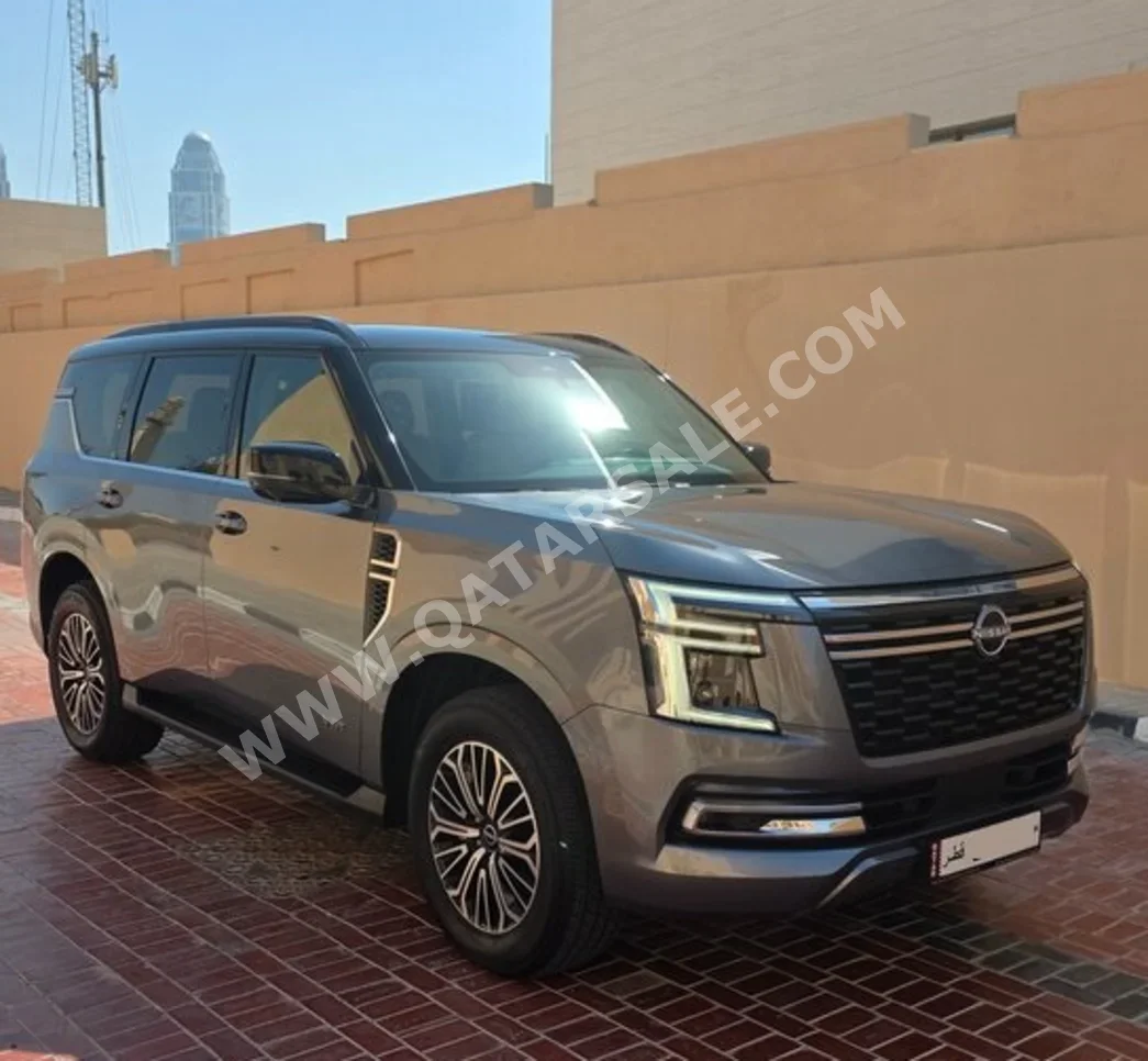 Nissan  Patrol  Titanium Turbo  2025  Automatic  3,500 Km  6 Cylinder  Four Wheel Drive (4WD)  SUV  Black and Gray  With Warranty