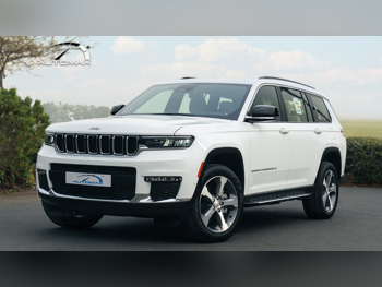 جييب  جراند شيروكي  لمتد لارج  2025  اوتوماتيك  0 كم  6 سلندر  دفع رباعي  اس يو في  أبيض  تحت الضمان