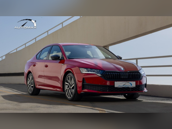 سكودا  أوكتافيا  2025  اوتوماتيك  0 كم  4 سلندر  سحب امامي  سيدان  أحمر  تحت الضمان