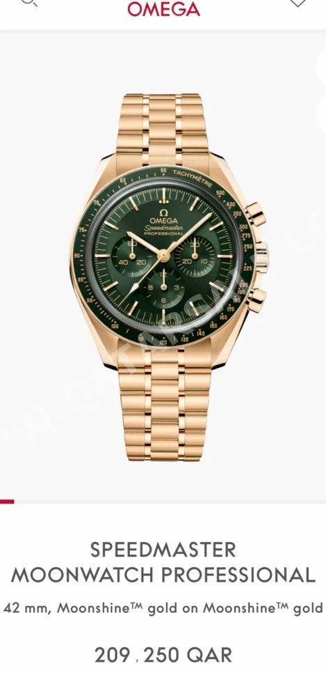 ساعات - أوميغا  - ساعات ميكانيكية  - ذهب  - ساعات رجالي