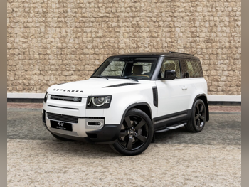 لاند روفر  ديفيندر  90 اتش اس اي  2023  اوتوماتيك  34,000 كم  6 سلندر  دفع رباعي  اس يو في  أبيض  تحت الضمان