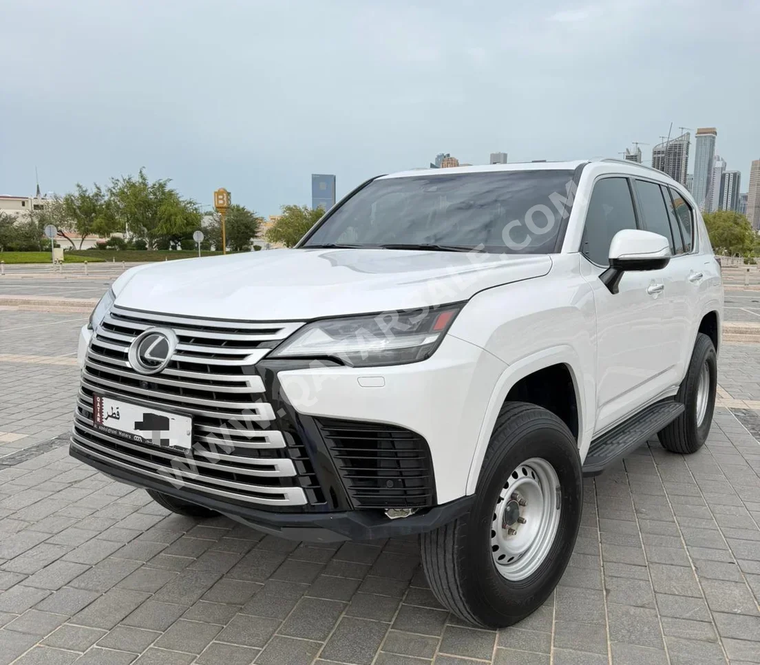 Lexus  LX  600 Luxury  2023  Automatic  100,000 Km  6 Cylinder  Four Wheel Drive (4WD)  SUV  White  With Warranty