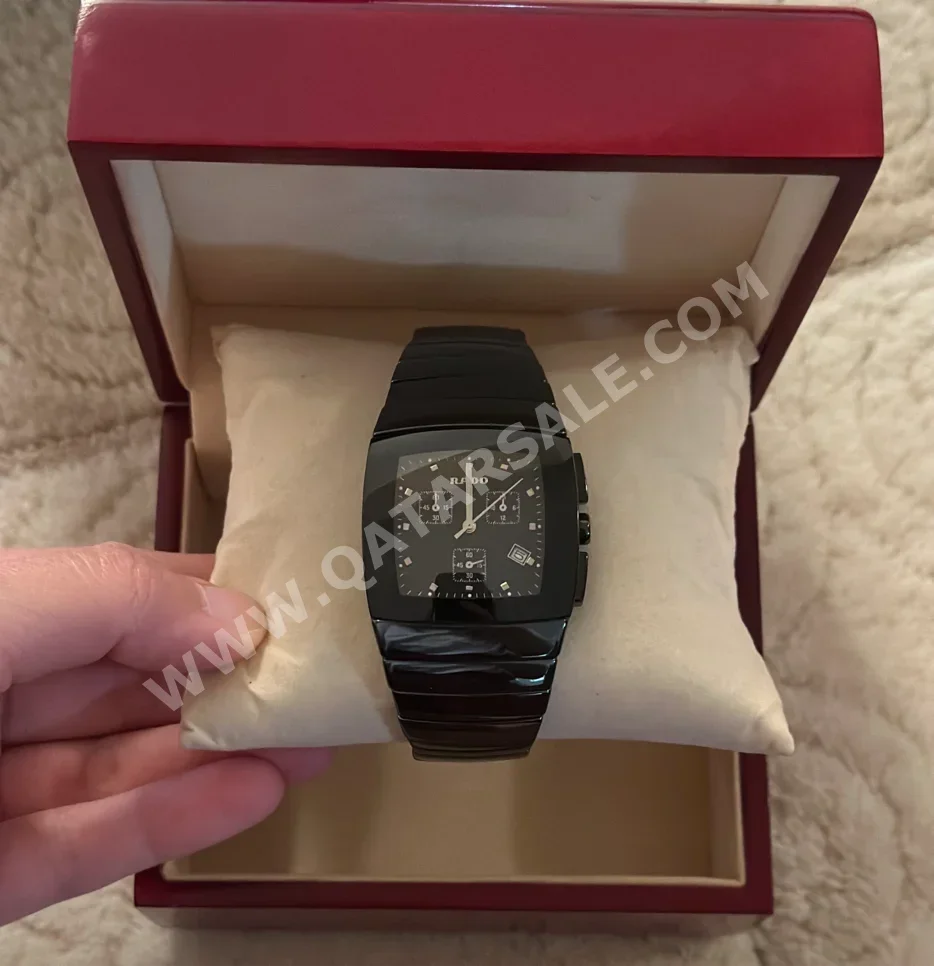ساعات - رادو  - ساعات ميكانيكية  - أسود  - ساعات رجالي