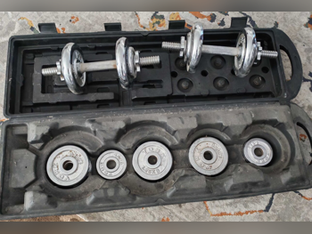 Weights - Adjustable Dumbbells  - Round  - White