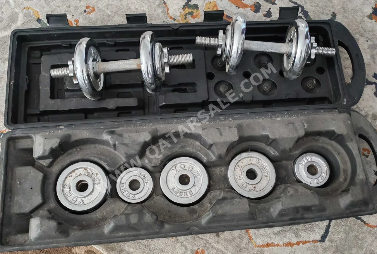 Weights - Adjustable Dumbbells  - Round  - White