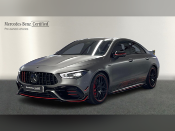 مرسيدس - بنز  سي ال ايه  45 AMG  2024  اوتوماتيك  7,200 كم  4 سلندر  دفع رباعي  كوبيه \ سبورت  رمادي  تحت الضمان