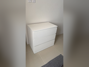 كابينات تخزين - أدراج  - أبيض