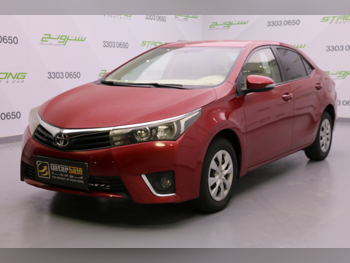 تويوتا  كورولا  2015  اوتوماتيك  220,000 كم  4 سلندر  سحب امامي  سيدان  أحمر