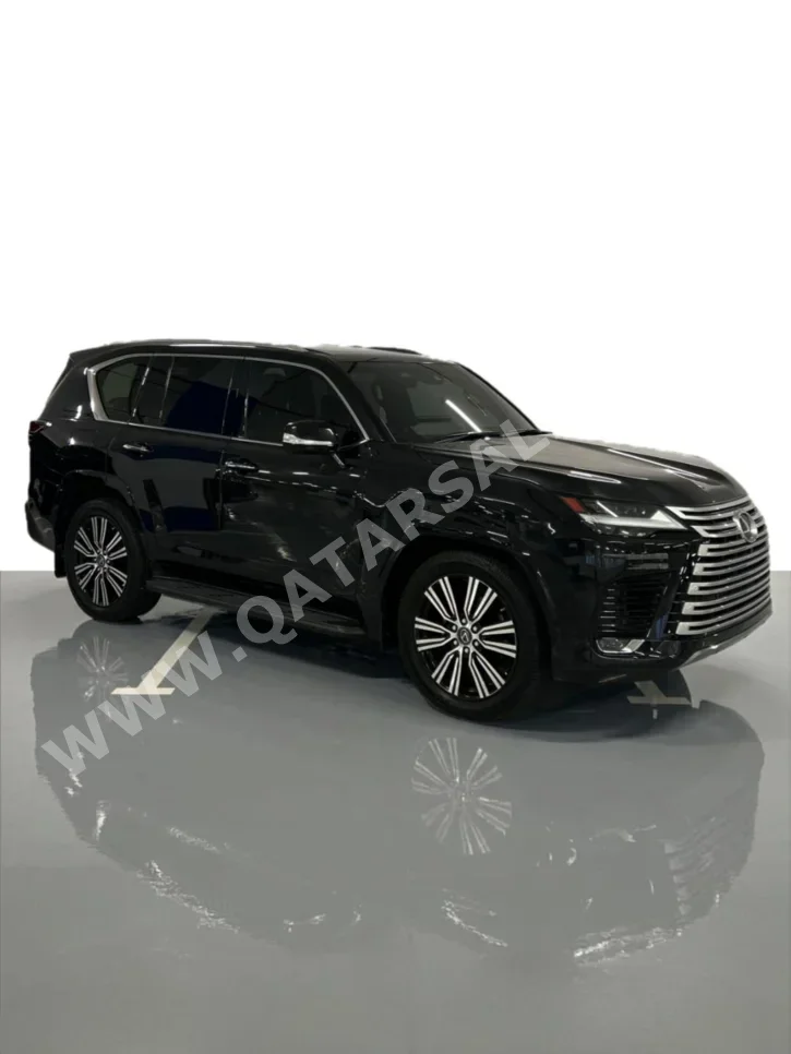 لكزس ال اكس 600 لكجري 2023 اوتوماتيك 48,000 كم 6 سلندر دفع كلي مستمر اس يو في أسود تحت الضمان