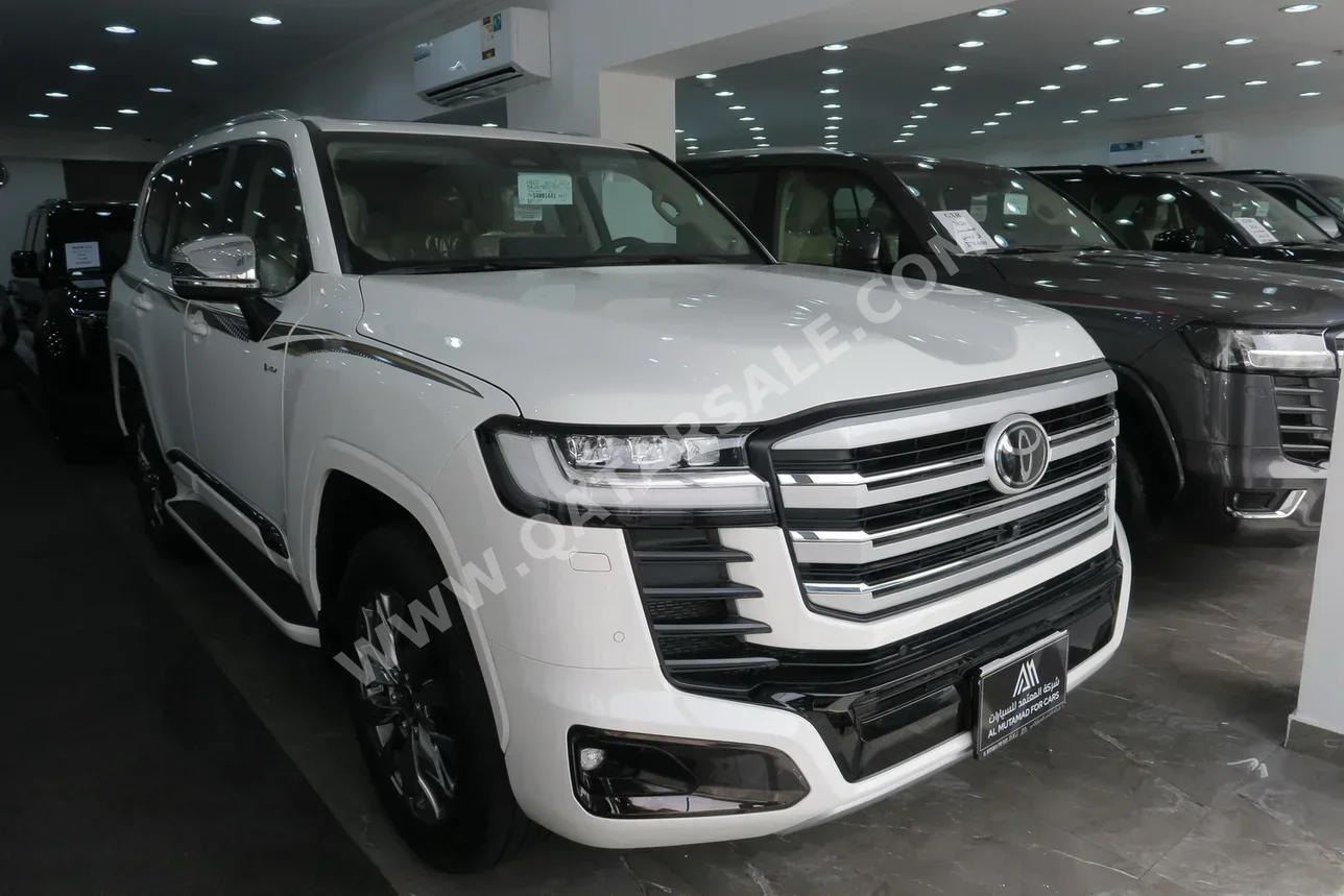 تويوتا لاند كروزر في اكس توين توربو 2025 اوتوماتيك 0 كم 6 سلندر دفع رباعي اس يو في أبيض تحت الضمان