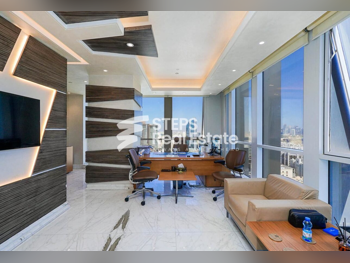 مكاتب تجارية - مفروشة بالكامل - الدوحة - السد