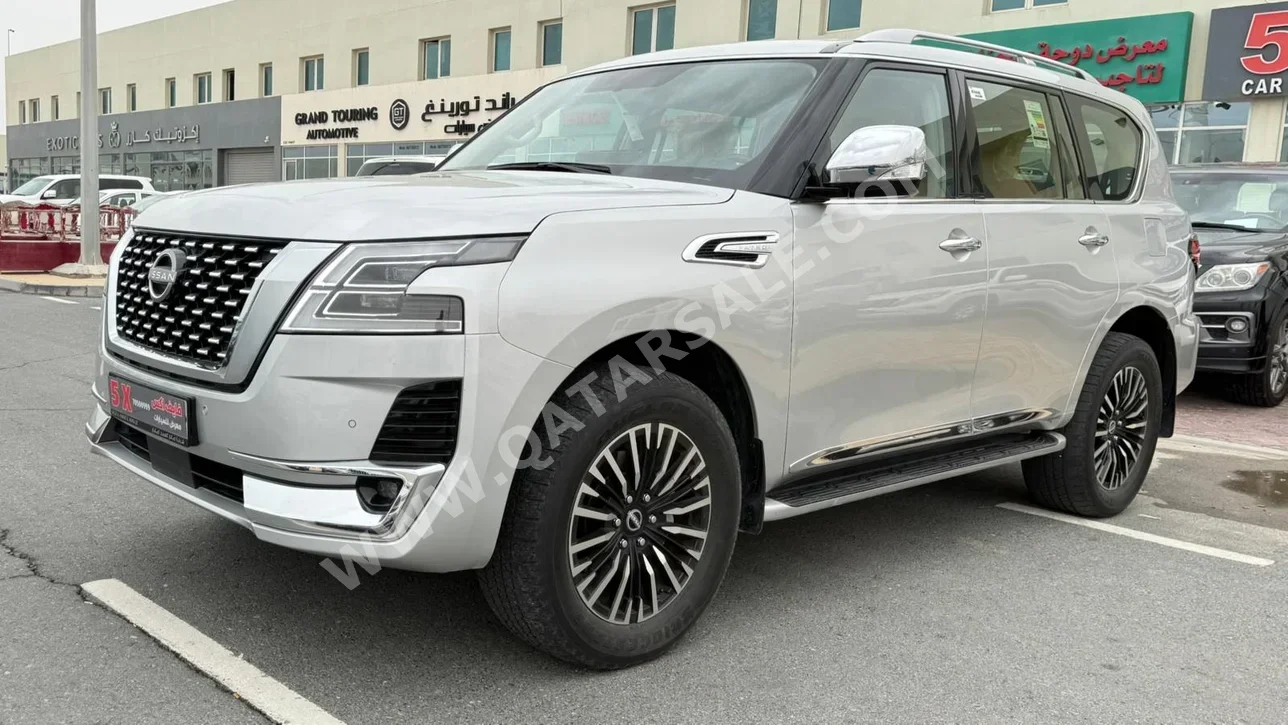 Nissan  Patrol  Platinum  2024  Automatic  50,000 Km  6 Cylinder  Four Wheel Drive (4WD)  SUV  Silver  With Warranty