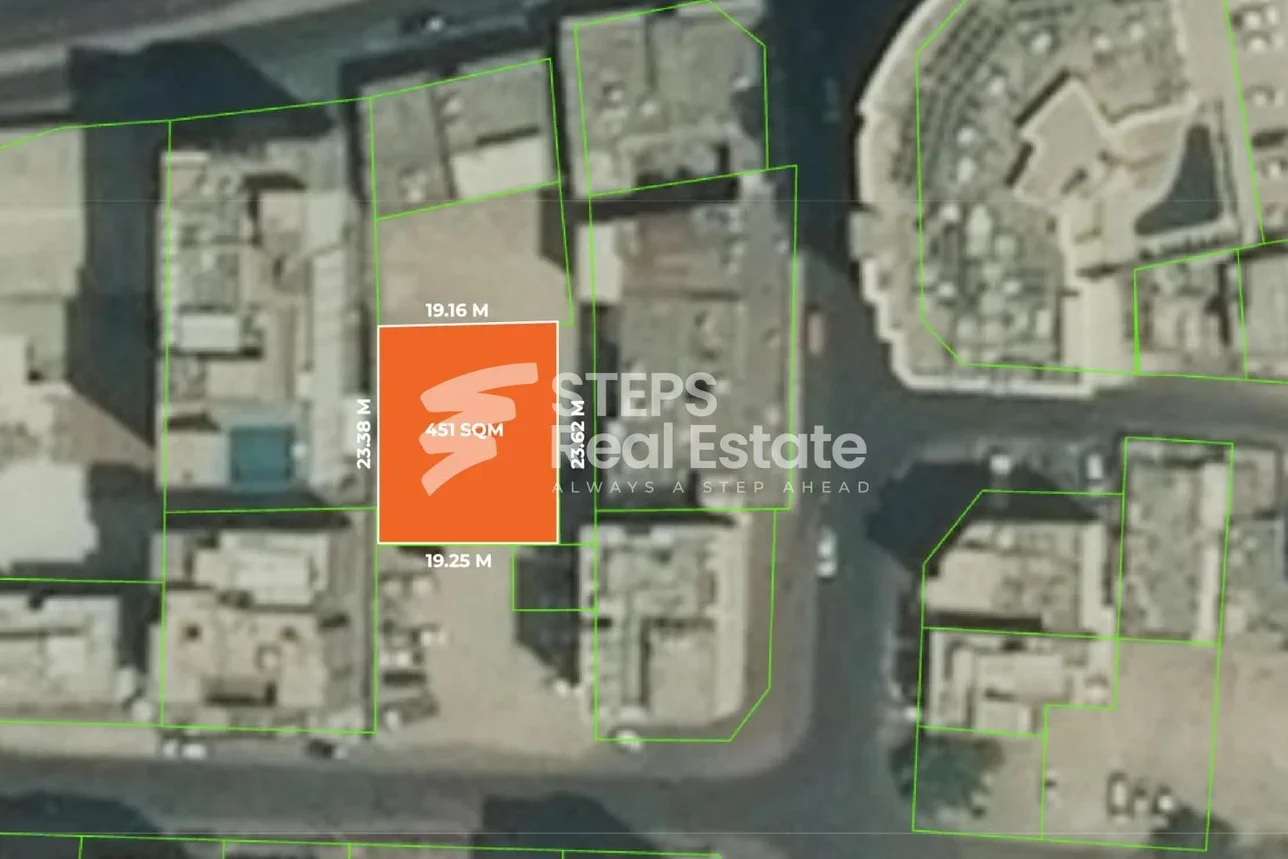 Lands For Sale in Doha - Al Ghanim -Area Size 450 Square Meter