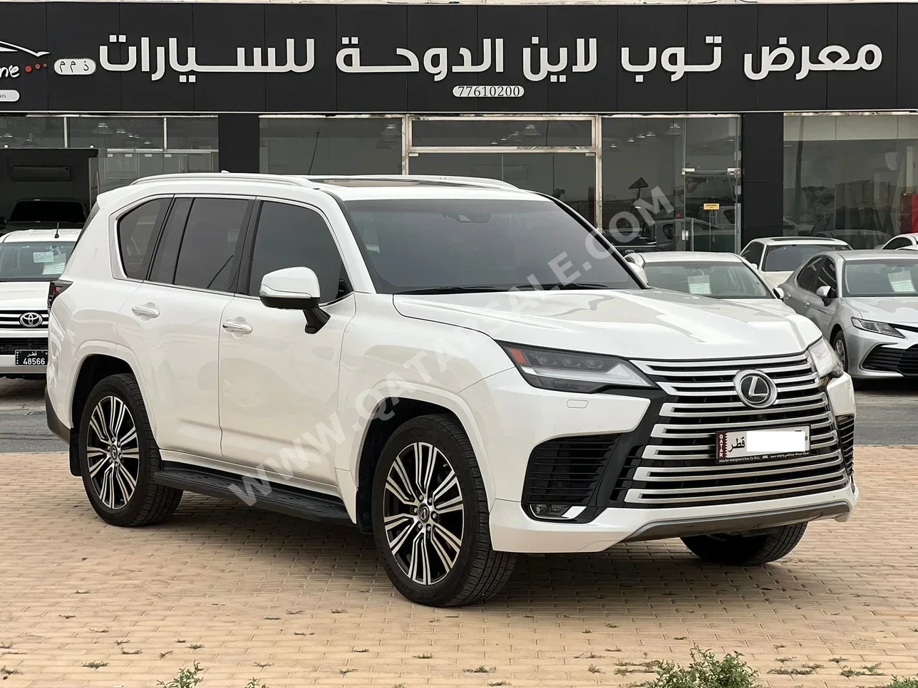 Lexus  LX  600 Luxury  2023  Automatic  59,000 Km  6 Cylinder  Four Wheel Drive (4WD)  SUV  White  With Warranty
