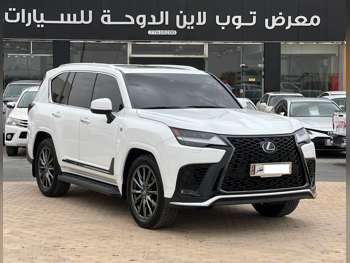 Lexus  LX  600 F Sport  2023  Automatic  78,000 Km  6 Cylinder  Four Wheel Drive (4WD)  SUV  White  With Warranty