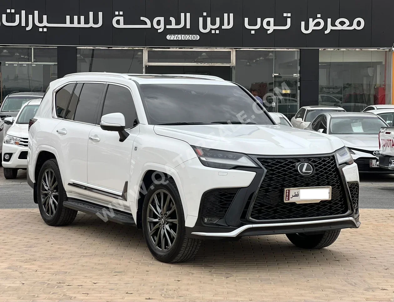 Lexus  LX  600 F Sport  2023  Automatic  78,000 Km  6 Cylinder  Four Wheel Drive (4WD)  SUV  White  With Warranty