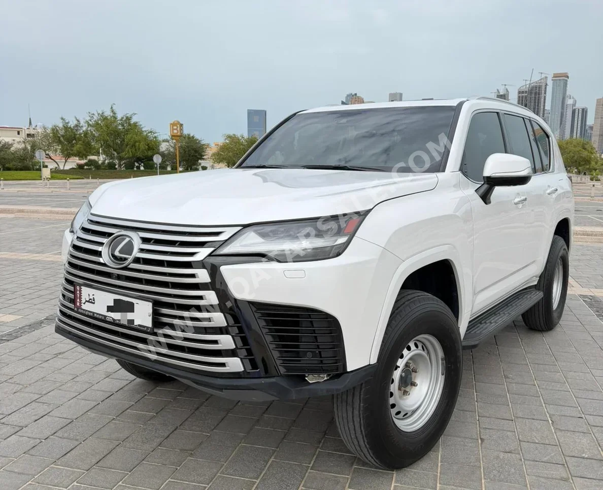 Lexus  LX  600 Luxury  2023  Automatic  100,000 Km  6 Cylinder  Four Wheel Drive (4WD)  SUV  White  With Warranty