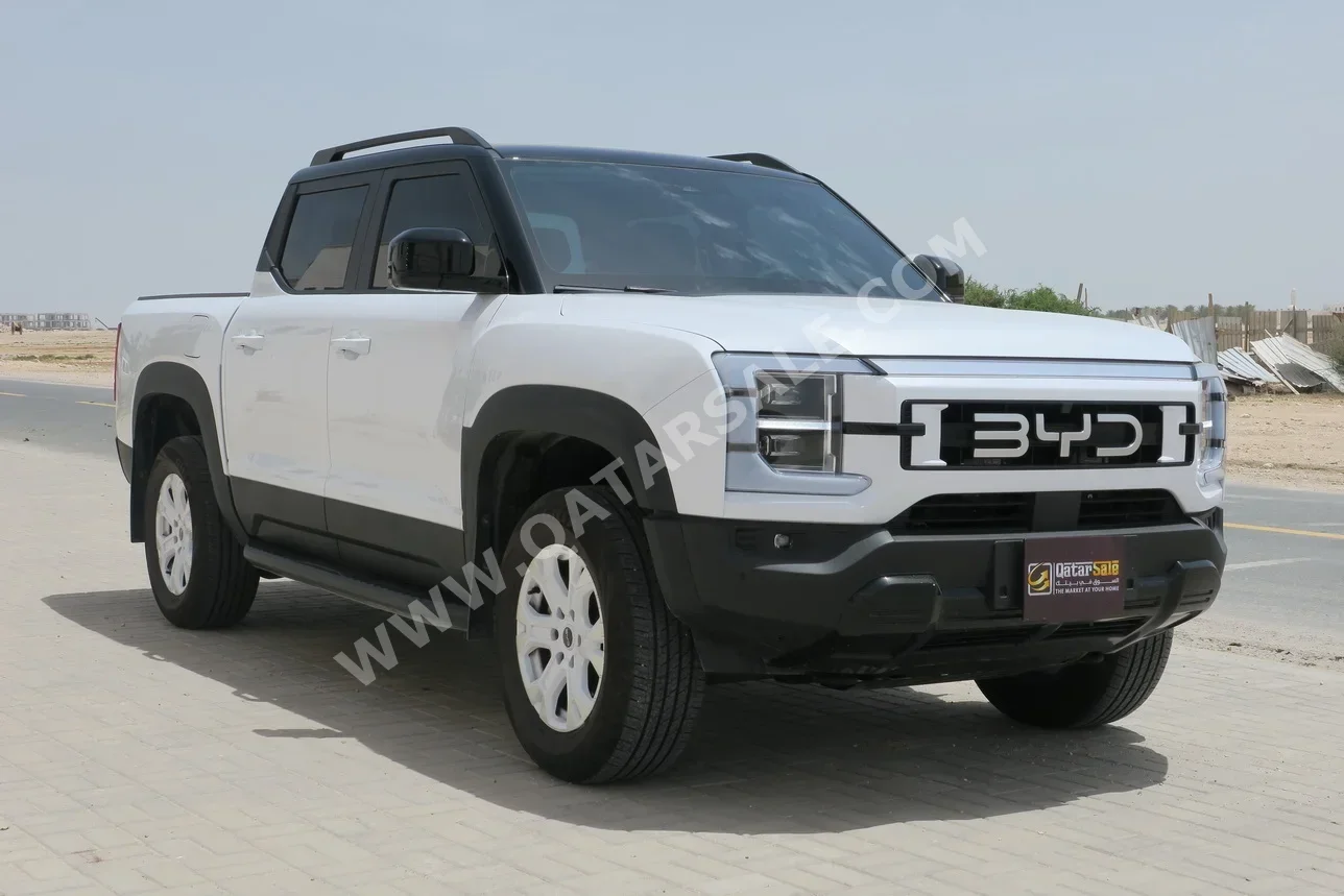 بي واي دي  شارك  6  2026  اوتوماتيك  3,000 كم  4 سلندر  دفع رباعي  بيكب  أبيض  تحت الضمان