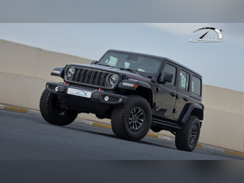 جييب  رانجلار  روبيكون  2025  اوتوماتيك  0 كم  4 سلندر  دفع رباعي  اس يو في  أسود  تحت الضمان