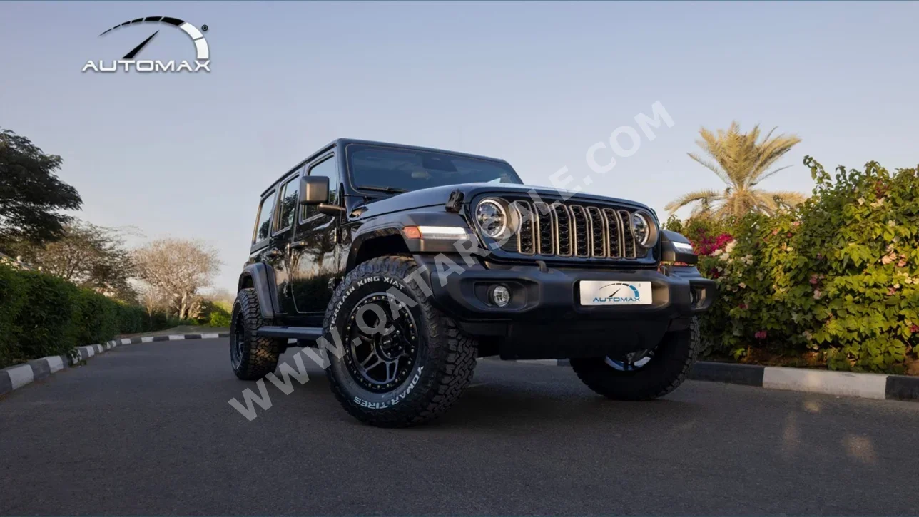 Jeep  Wrangler  Sport Plus  2025  Automatic  0 Km  4 Cylinder  Four Wheel Drive (4WD)  SUV  Black  With Warranty