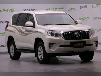 Toyota  Prado  2023  Automatic  58,000 Km  4 Cylinder  Four Wheel Drive (4WD)  SUV  White  With Warranty