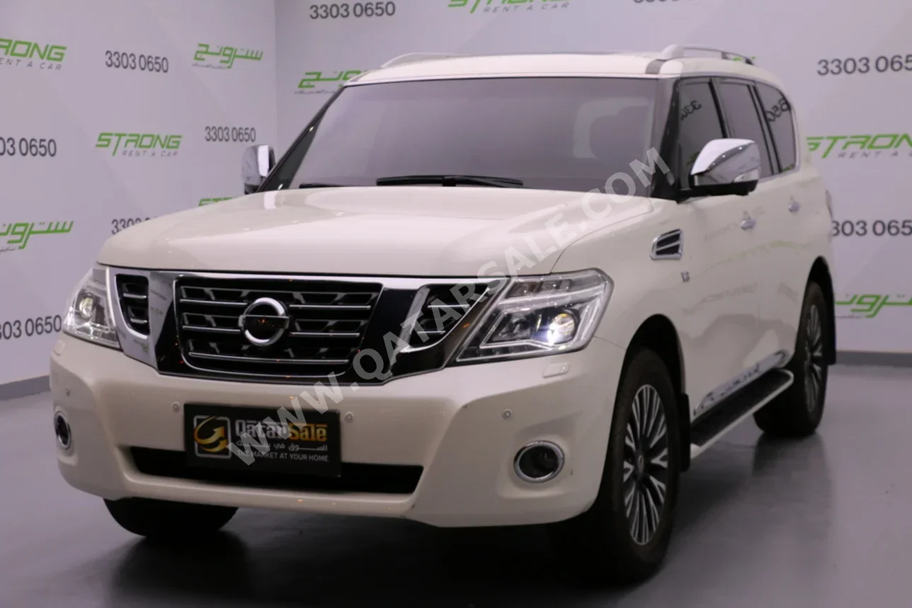 Nissan Patrol Platinum 2016 Automatic 154,000 Km 8 Cylinder Four Wheel Drive (4WD) SUV White