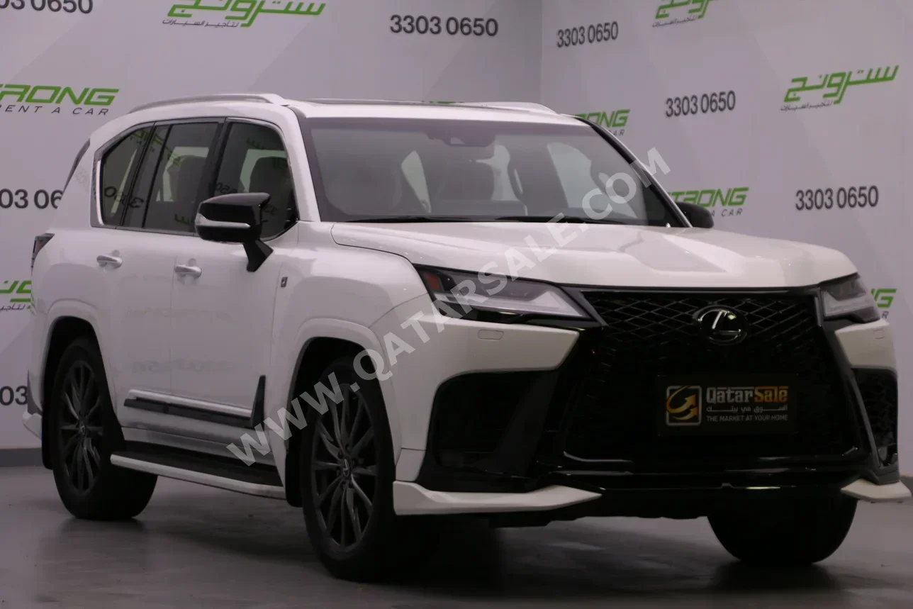 Lexus  LX  600 F Sport  2023  Automatic  66,000 Km  6 Cylinder  Four Wheel Drive (4WD)  SUV  White  With Warranty