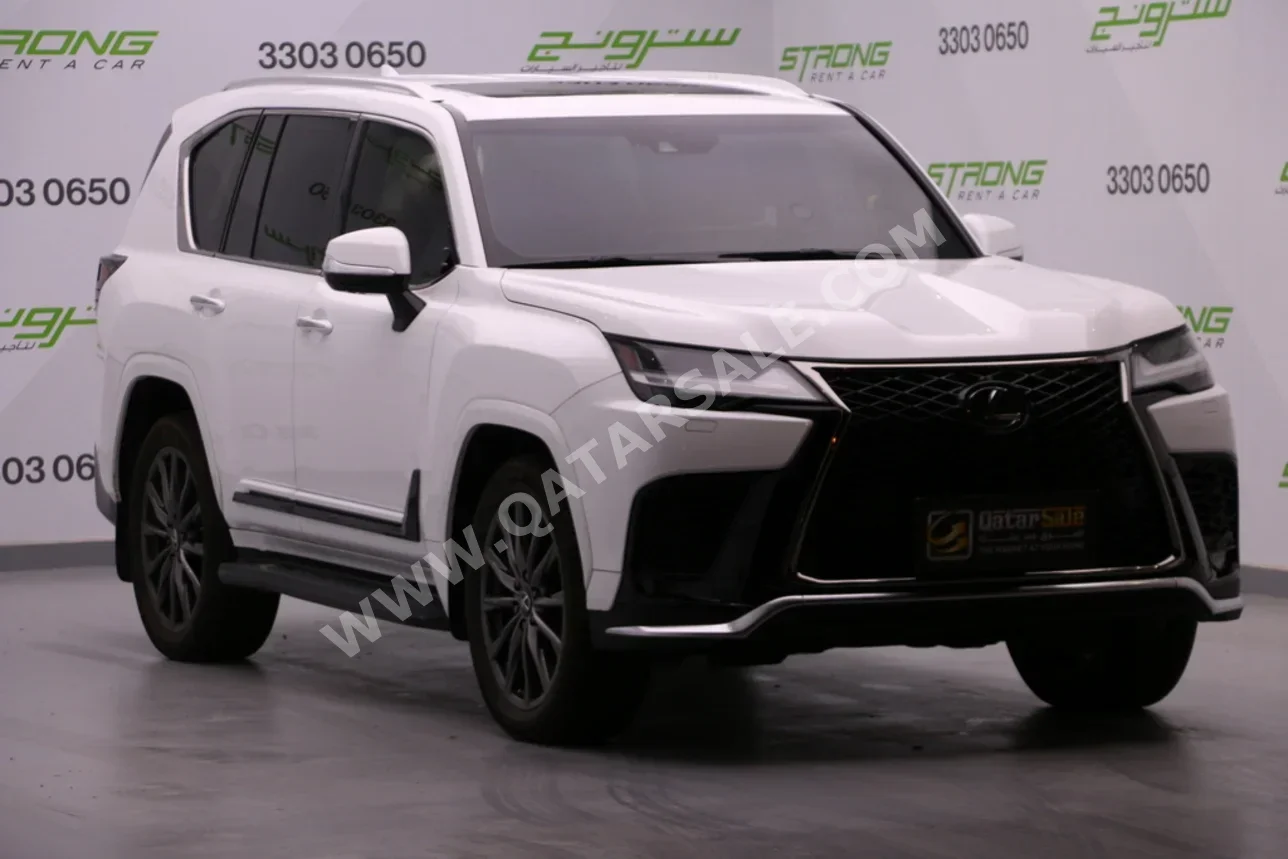 Lexus LX 600 F Sport 2023 Automatic 130,000 Km 6 Cylinder Four Wheel Drive (4WD) SUV White