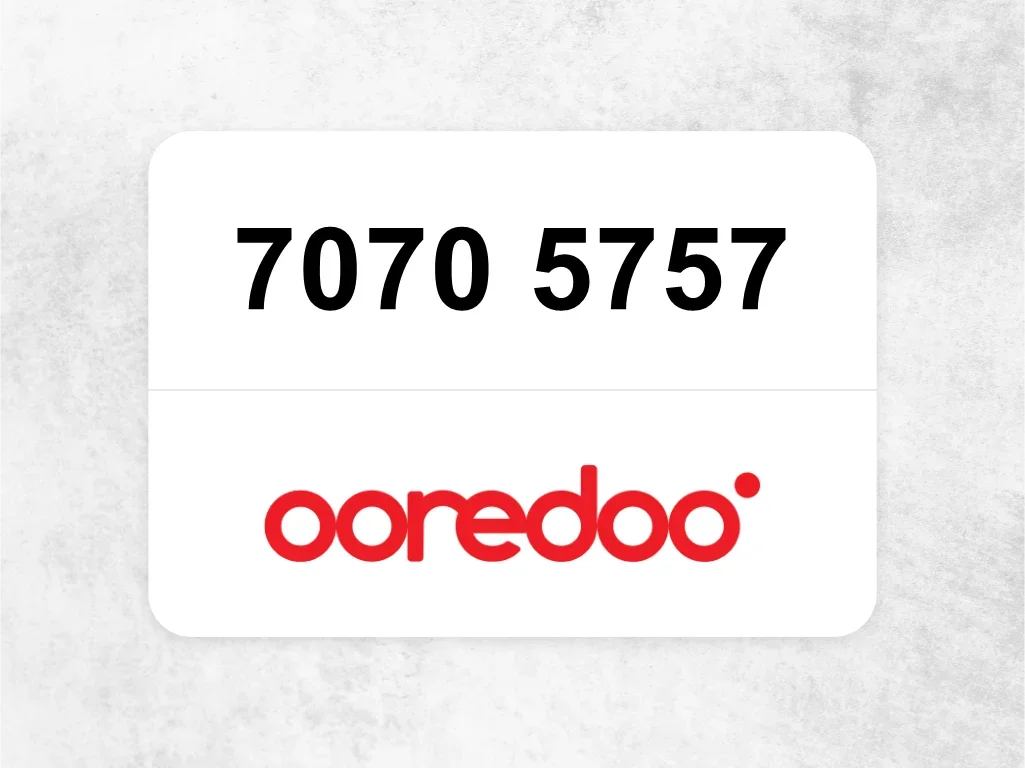 Ooredoo Mobile Phone 7070 5757