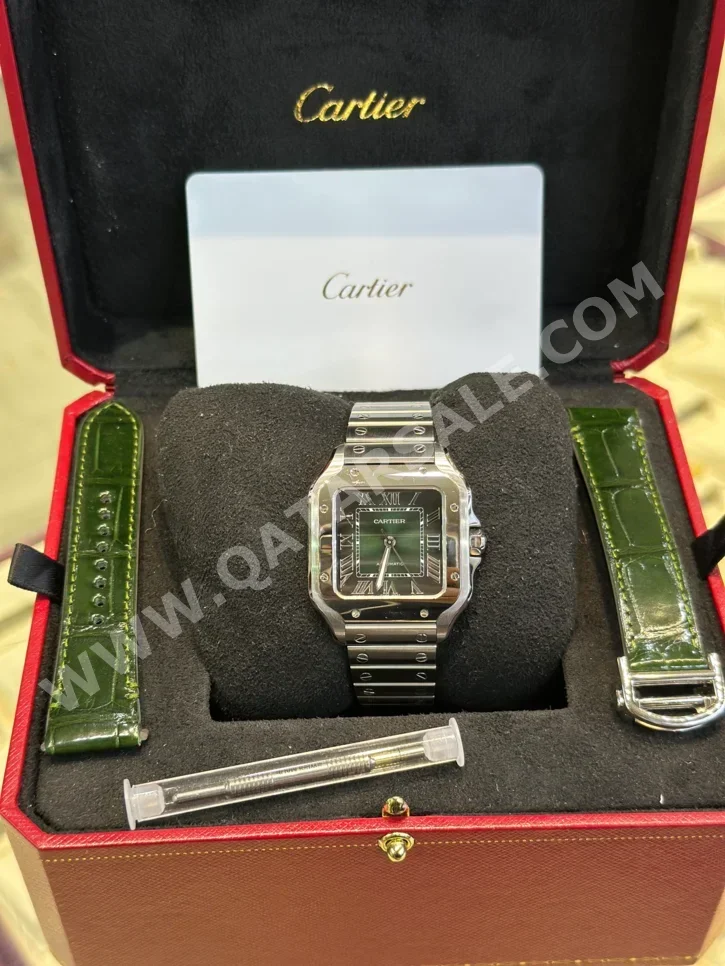 ساعات - كارتير  - ساعات ميكانيكية  - فضة  - ساعات للجنسين