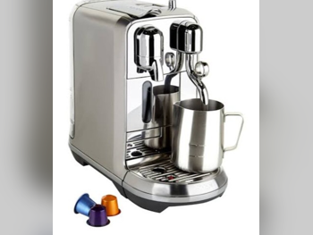 صانعات القهوة ماكينة صنع القهوة بكبسولة - نسبرسو - اللون الرمادي - 1.2 لتر