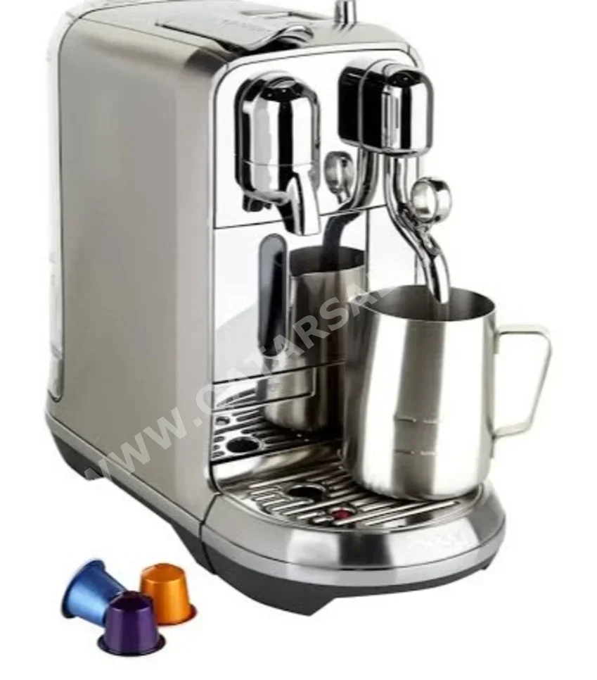 صانعات القهوة ماكينة صنع القهوة بكبسولة  - نسبرسو  - اللون الرمادي  - 1.2 لتر