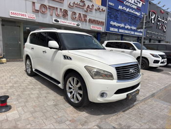 Infiniti  QX  80  2014  Automatic  117,000 Km  8 Cylinder  Four Wheel Drive (4WD)  SUV  White