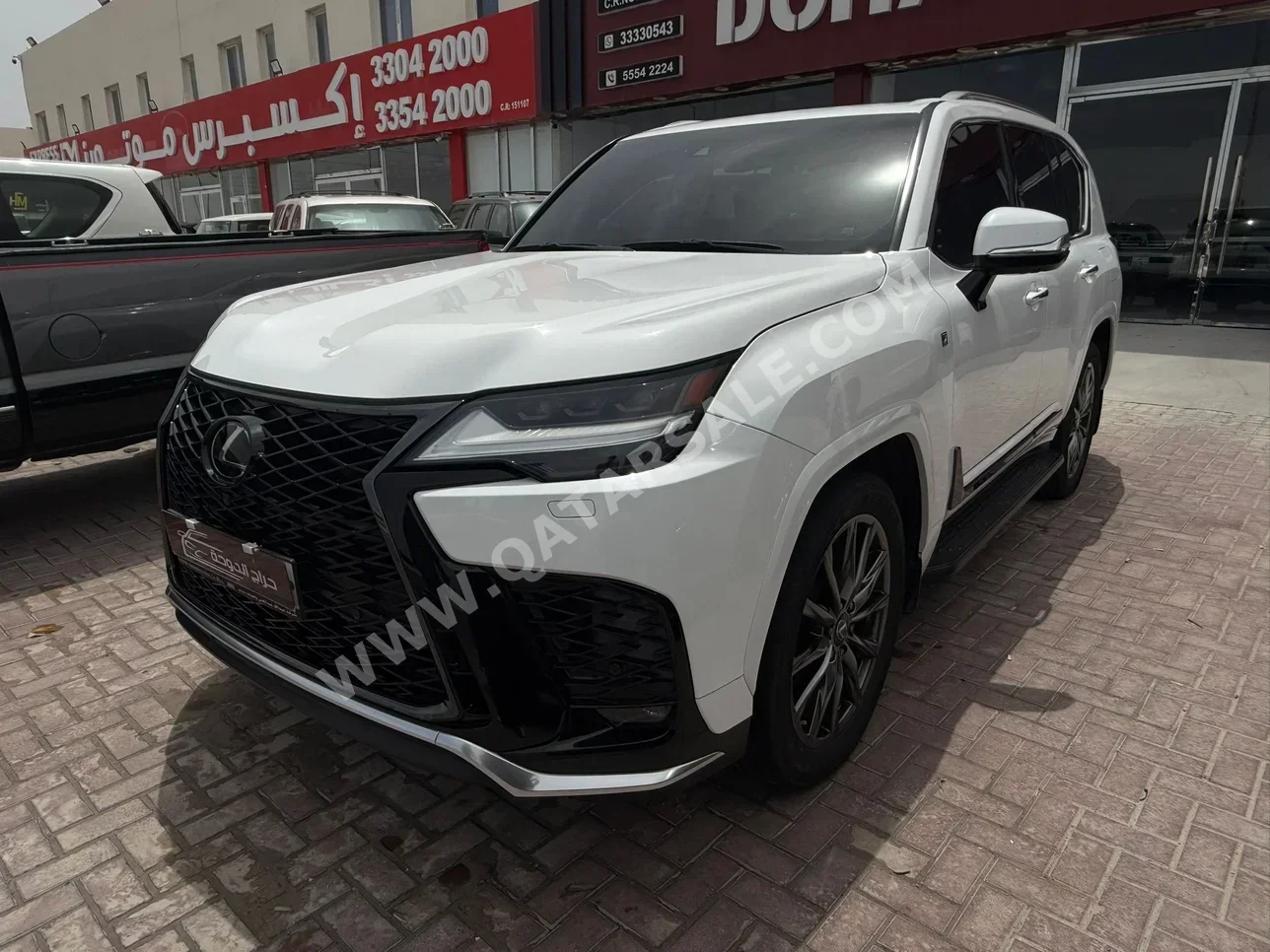 Lexus  LX  600 F Sport  2022  Automatic  108,000 Km  6 Cylinder  Four Wheel Drive (4WD)  SUV  White