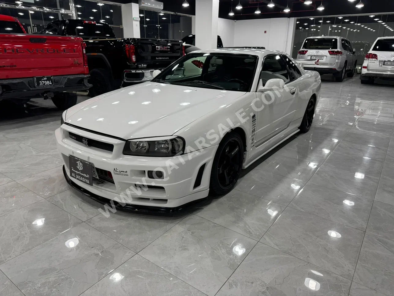 نيسان  جي تي - آر  نيسمو  1999  عادي  111,000 كم  4 سلندر  دفع خلفي  كوبيه \ سبورت  أبيض