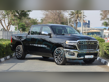 دودج  رام  لونغ هورن  2026  اوتوماتيك  0 كم  6 سلندر  دفع رباعي  بيكب  أسود  تحت الضمان