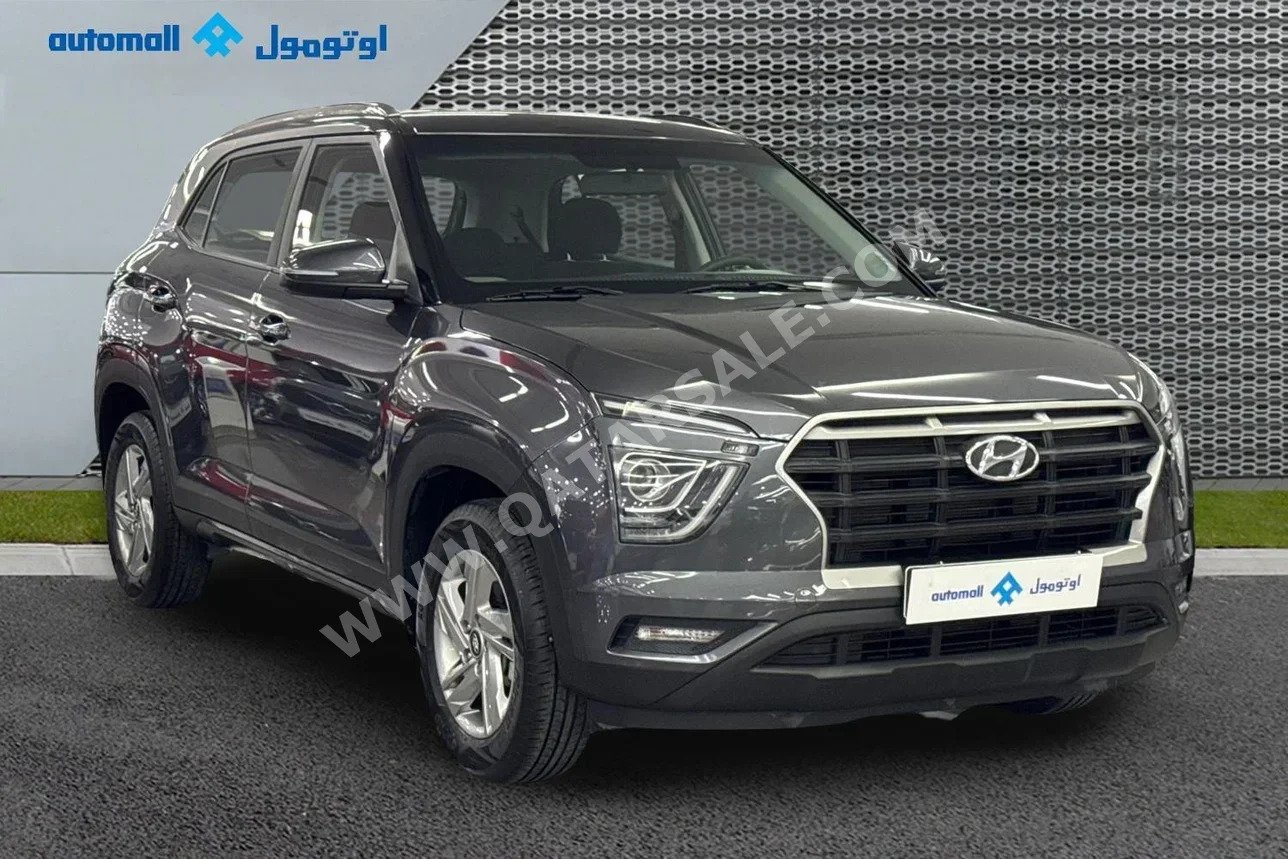 Hyundai  Creta  2023  Automatic  63,438 Km  4 Cylinder  Front Wheel Drive (FWD)  SUV  Gray  With Warranty