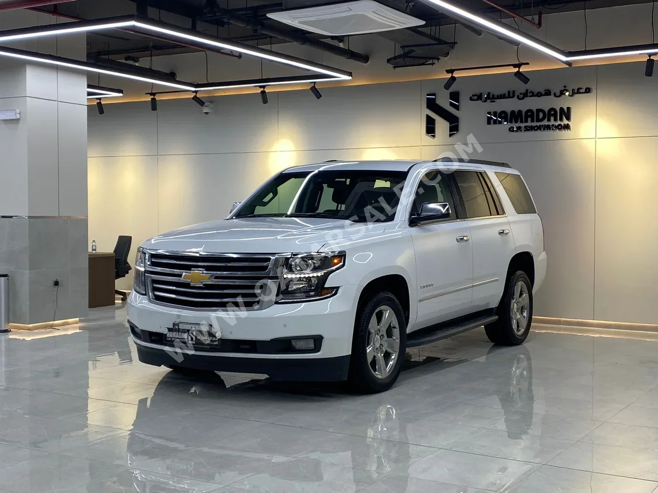 شفروليه تاهو 2019 اوتوماتيك 100,000 كم 8 سلندر دفع رباعي اس يو في أبيض