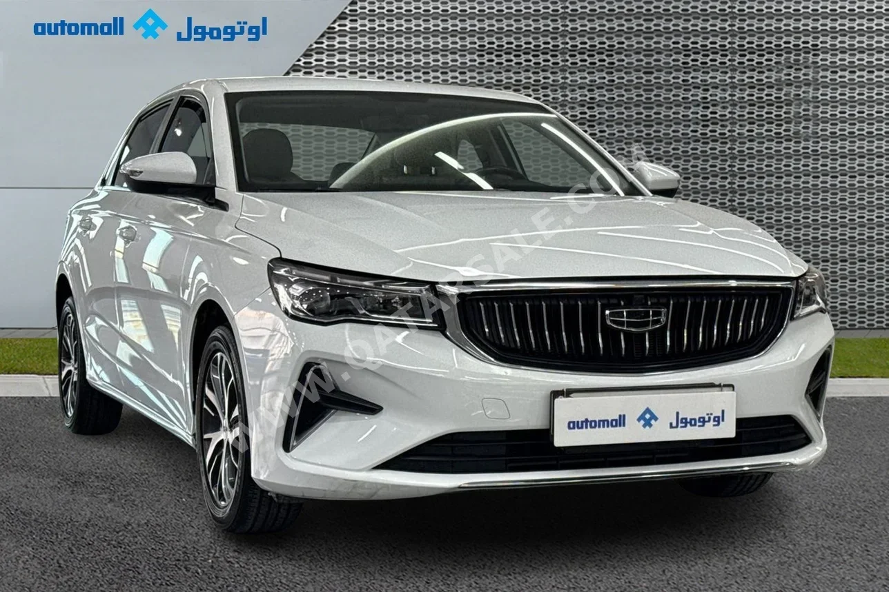 Geely  Emgrand  2024  Automatic  45,982 Km  4 Cylinder  Front Wheel Drive (FWD)  Sedan  White  With Warranty