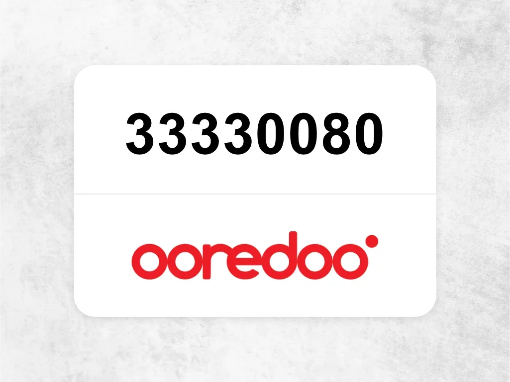 Ooredoo Mobile Phone  33330080