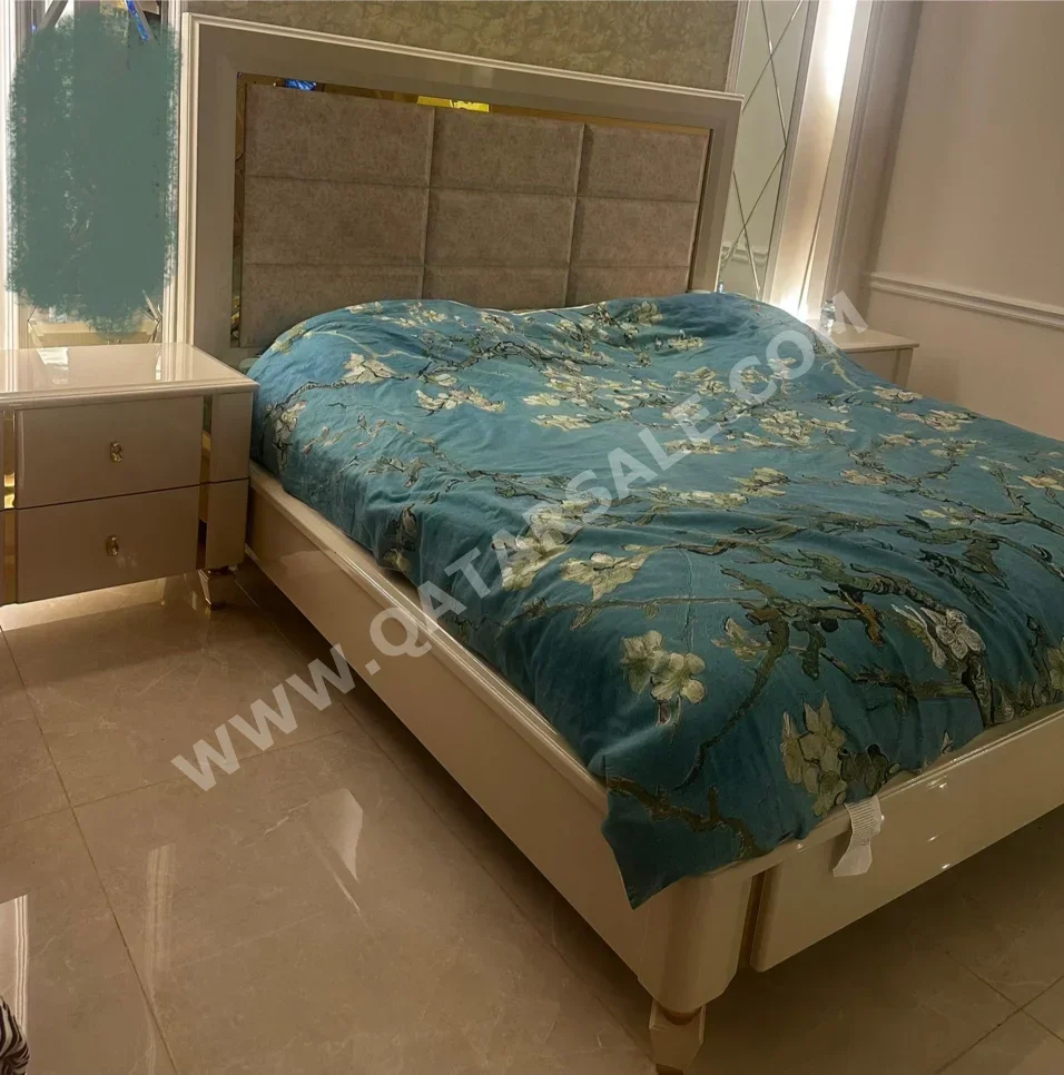 Bedroom Sets - Midas  - 6 Pieces Set  - White & Beige