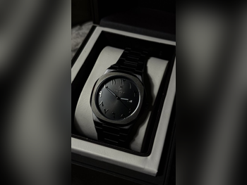 ساعات - ساعات ميكانيكية  - أسود  - ساعات للجنسين