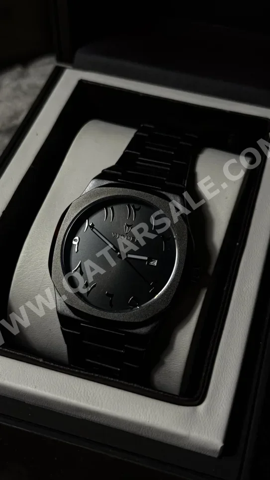 ساعات - ساعات ميكانيكية  - أسود  - ساعات للجنسين