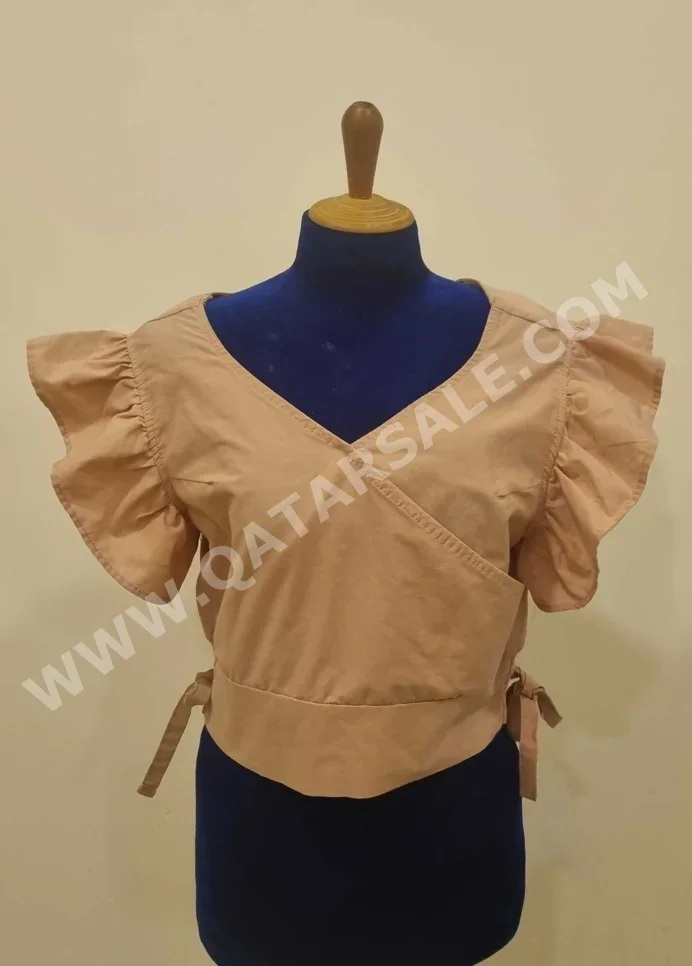 T-Shirts & Tops  - Cotton  - Pink  -Size: 44