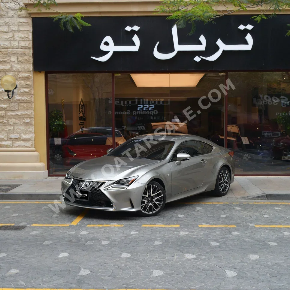 لكزس  ار سي  350  2015  اوتوماتيك  102,000 كم  6 سلندر  دفع خلفي  كوبيه \ سبورت  سونيك تايتينيم