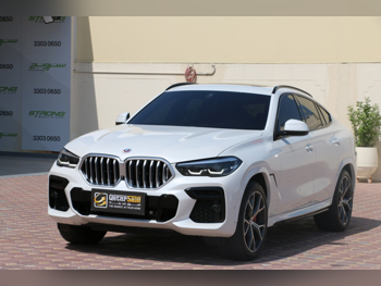 BMW  X-Series  X6 40i  2023  Automatic  74,000 Km  6 Cylinder  Four Wheel Drive (4WD)  SUV  White