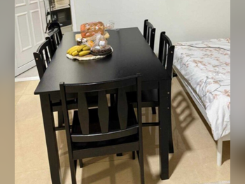 Dining Table with Chairs  - Black