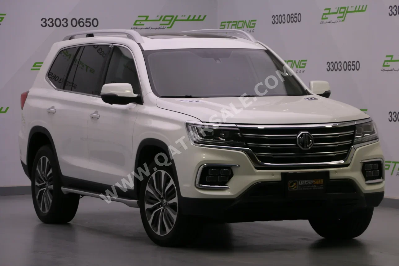 ام جي  ار اكس8  30 تي  2024  اوتوماتيك  38,000 كم  4 سلندر  دفع رباعي  اس يو في  أبيض  تحت الضمان