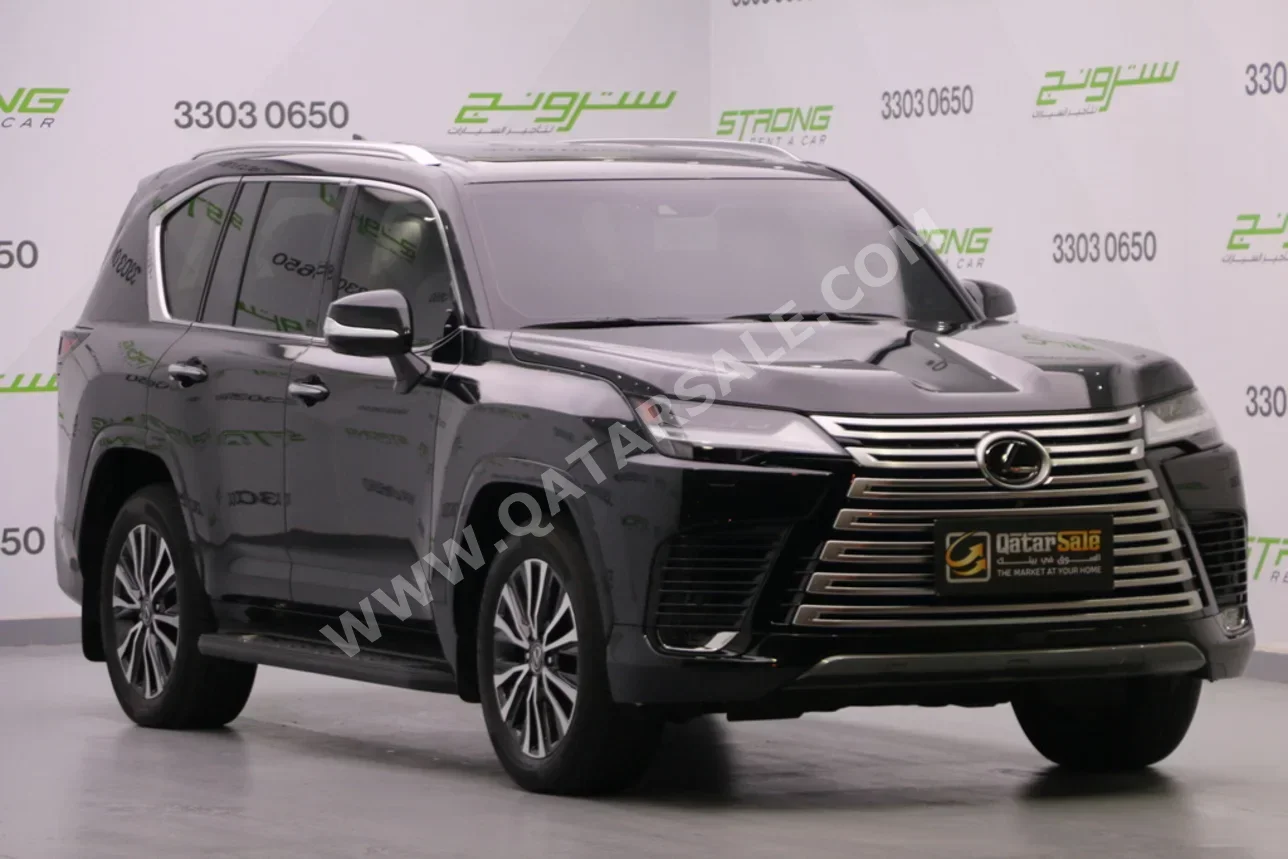 لكزس  ال اكس  600 لكجري  2024  اوتوماتيك  68,000 كم  6 سلندر  دفع رباعي  اس يو في  أسود  تحت الضمان